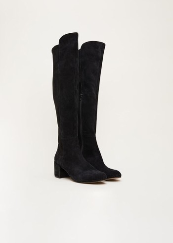 Phase Eight Milly Knee High Boots Black Canada | DLHAMX-401